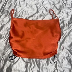 Orange crop top- forever 21